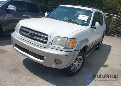 2002 Toyota Sequoia Sr5 V8 из США, поврежденный, VIN 5TDZT34A02S078460